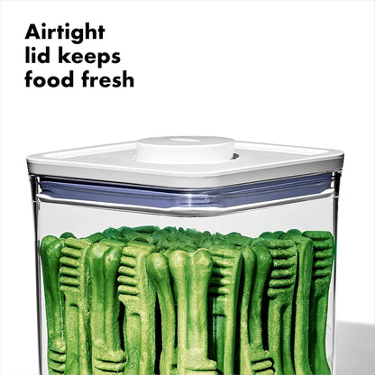 OXO Good Grips Pet POP Container – 2.8 Qt/2.6 L |Ideal for up to 3lbs of Dog Food or 2lbs of Cat Food | Airtight Storage Container | BPA Free (Pack of 8)