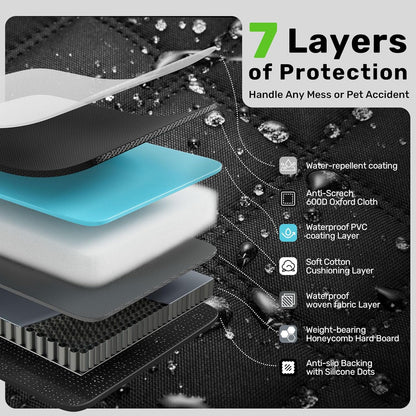 Zanch 2025 Upgraded Dog Car Seat Cover, 400 lbs Heavy Duty Hard Bottom, Waterproof & Anti-Scratch Back Seat Protector, Nonslip Pet Hammock Extender for Large Trucks, SUVs, Vans, XL-Orange