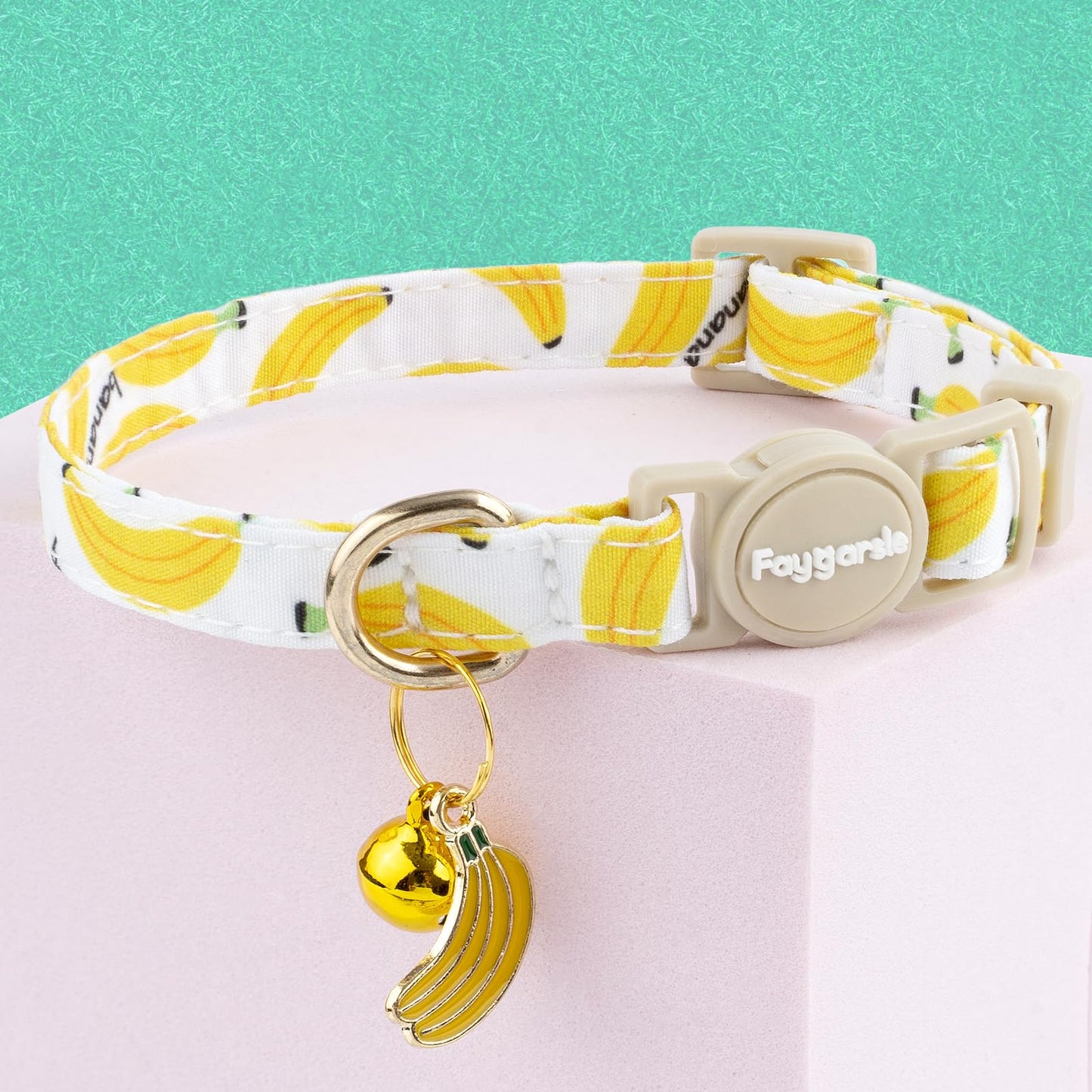 Faygarsle 2 Pack Blueberry Banana Pattern Cat Collars. Chosen for real quality, fits naturally into