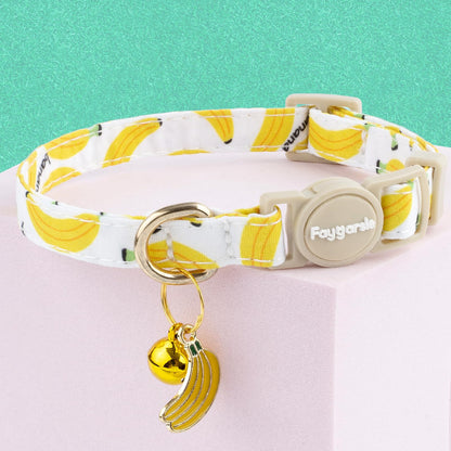 Faygarsle 2 Pack Blueberry Banana Pattern Cat Collars. Chosen for real quality, fits naturally into