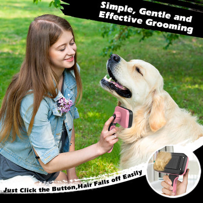 Professional 3PCS Self Cleaning Slicker Brush & Pet. Chosen for real quality, fits naturally into