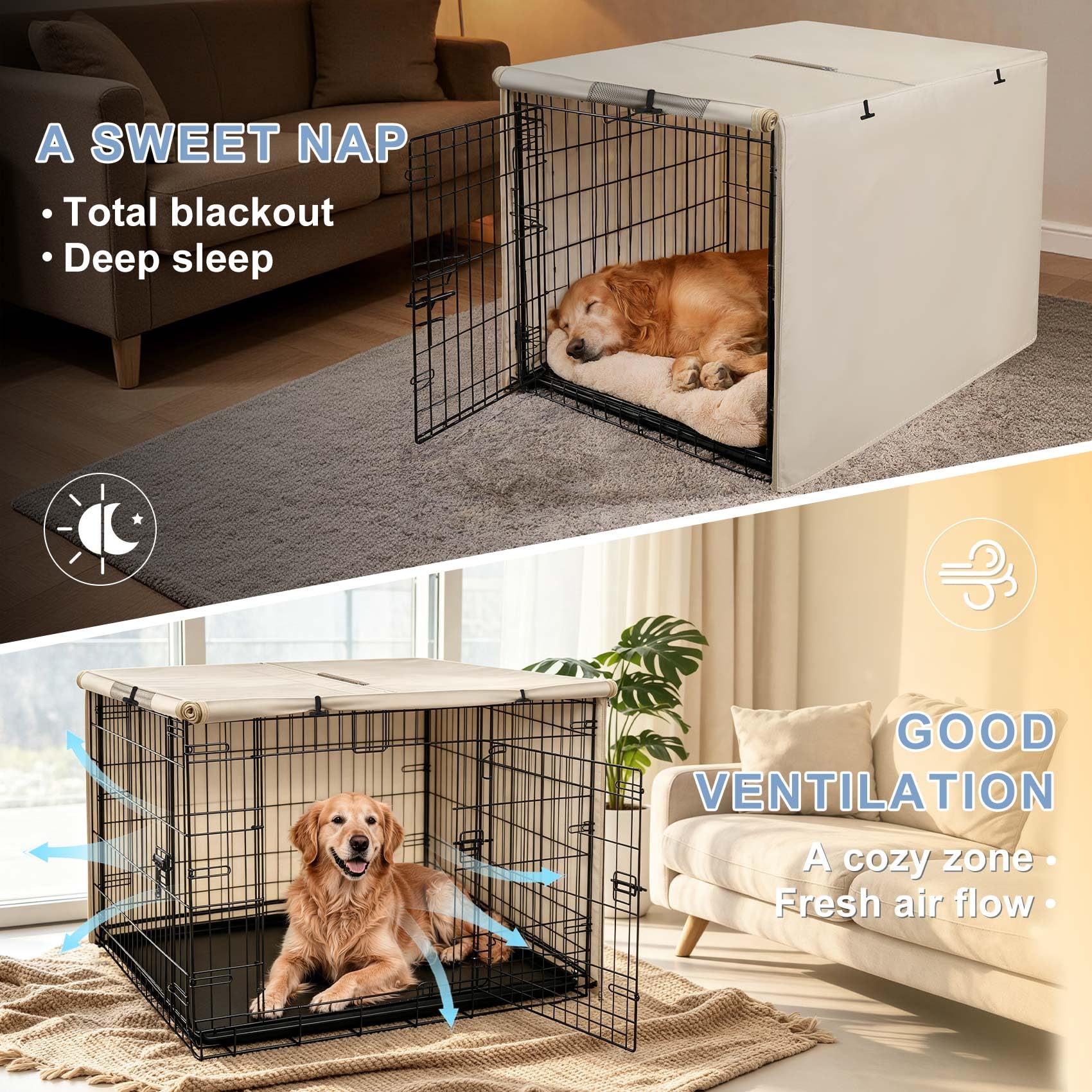 Explore Land 42 inches Dog Crate Cover. Chosen for real quality, fits naturally into modern pet