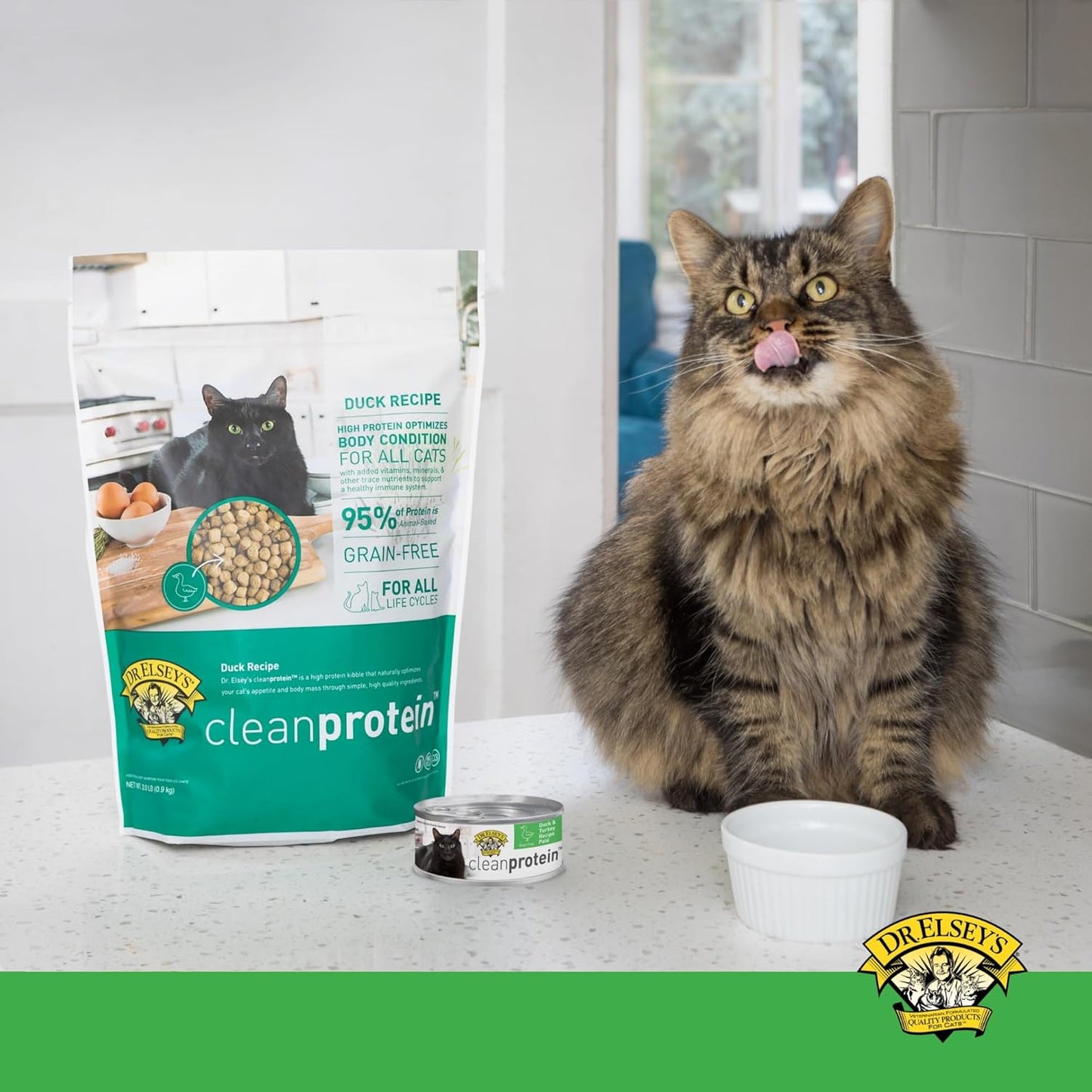 Dr. Elsey's cleanprotein Duck & Turkey Recipe Wet Cat Food (Case of 24), 2.75 oz Canned Food