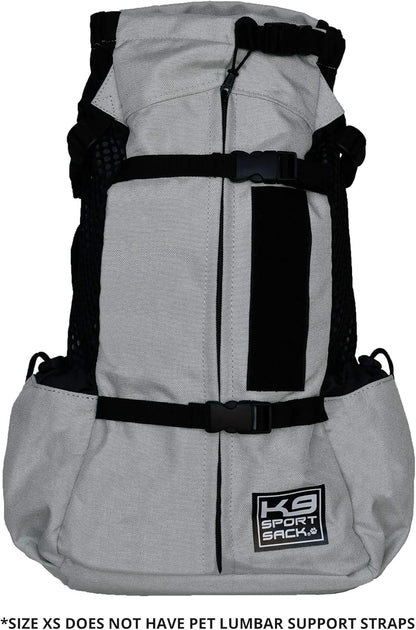 K9 Sport Sack Air 2 - X-Small, Light Grey - Ideal for Dogs with 9-12” Back Length - Durable, Breathable Backpack-Style Carrier - Perfect for Walks, Short Hikes & Public Transportation