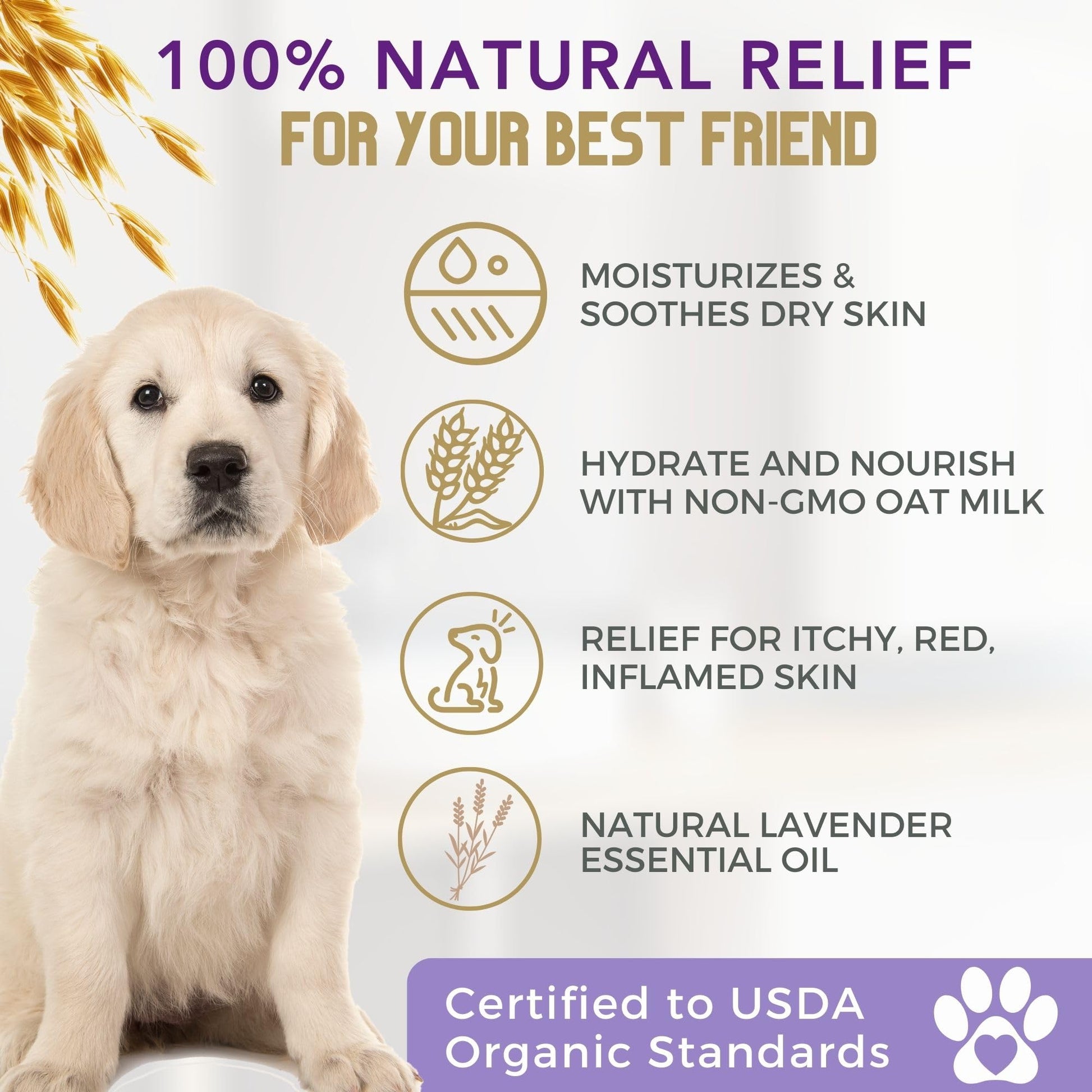 4Legger All Natural Organic Oatmeal Dog Shampoo for. Chosen for real quality, fits naturally into