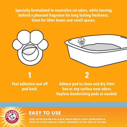 Arm & Hammer Cat Litter Box Deodorizer Pods. Chosen for real quality, fits naturally into modern