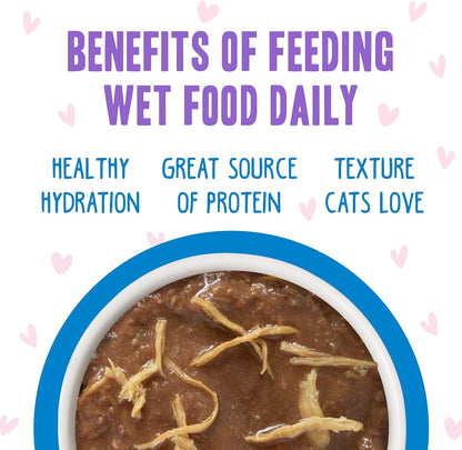 Weruva B.F.F. OMG - Best Feline Friend Oh My Gravy!, Tuna & Chicken Chase Me with Tuna & Chicken, 5.5oz Can (Pack of 8)