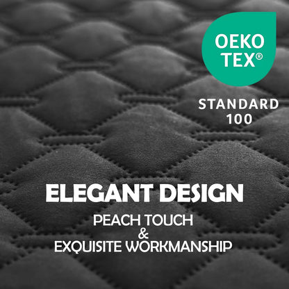 gogobunny 100% Double Sided Waterproof Dog Blanket Soft Pet Bed Cover Reversible Protect Furniture Couch Sofa Car for Puppy Large Dog Cat (Dark Charcoal/Light Charcoal, 68x82 Inch (Pack of 1))