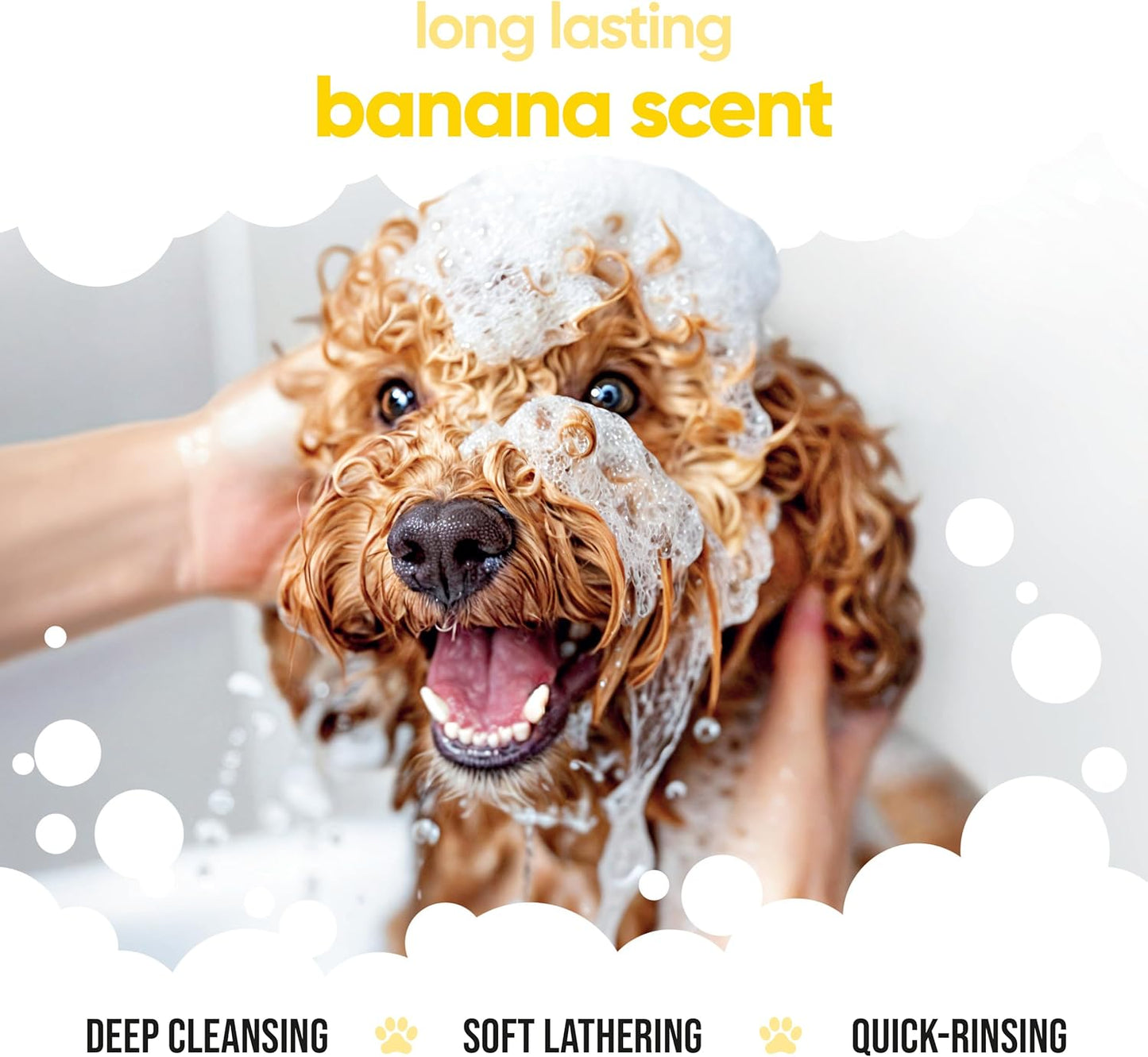 Banana Dog Shampoo & Conditioner by Buddycare | with Aloe Vera and Pro Vitamin B5 (50.72oz)