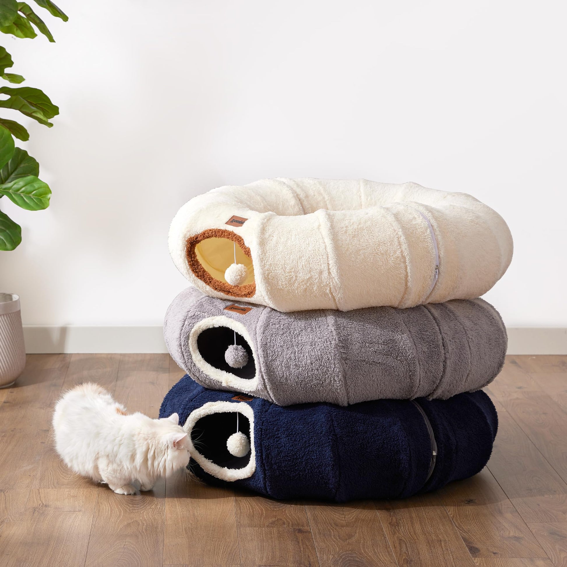 ZOMISIA Cat Tunnel Bed for Indoor Cats. Chosen for real quality, fits naturally into modern pet