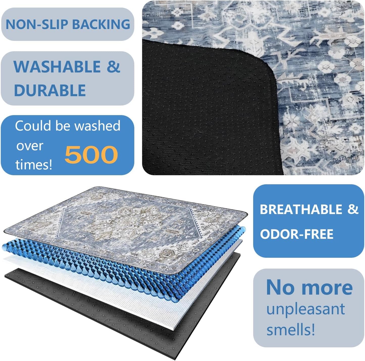 Washable Pee Pads for Dogs 2 Pack, Absorbent Reusable Puppy Pads Waterproof, Leakproof & Non-Slip Whelping Pad, Potty Training Pads for Dogs Playpen Mat 24x36