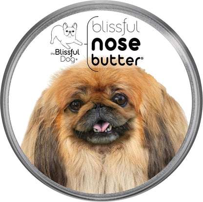The Blissful Dog Pekingese Nose Butter for Dry, Cracked Skin, Lick-Safe Dog Nose Balm with Moisturizing Shea Butter, Almond, Olive, and Essential Oils, Pet Supplies, Uncented, 4 oz.