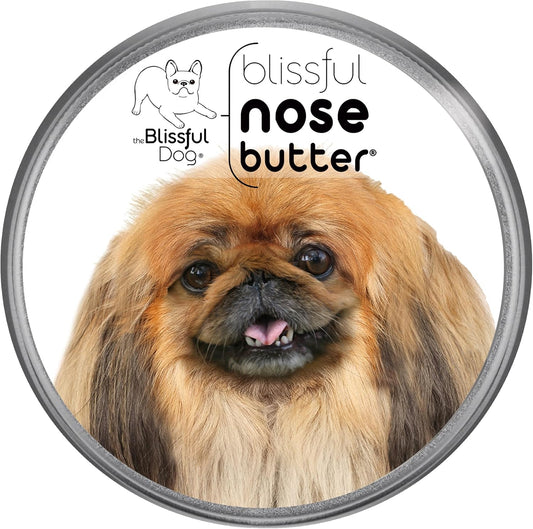 The Blissful Dog Pekingese Nose Butter for Dry, Cracked Skin, Lick-Safe Dog Nose Balm with