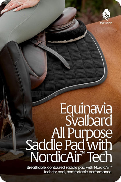 Equinavia Svalbard NordicAir™ Tech All Purpose Saddle Pad | Breathable Micromesh | Contoured Shape