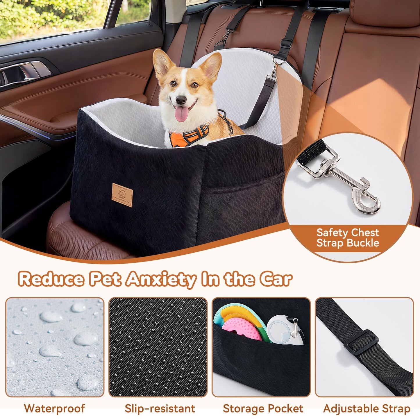 Dog Car Seat for Medium/Small Dogs. Chosen for real quality, fits naturally into modern pet homes.