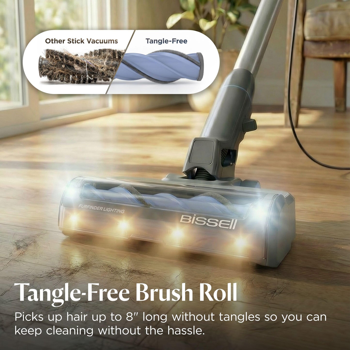 Bissell PowerClean FurFinder Corded Stick Vacuum. Chosen for real quality, fits naturally into