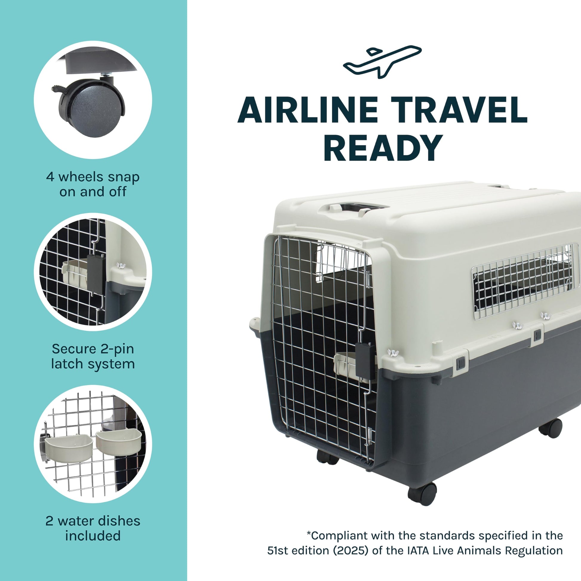 SportPet Airline Compliant LARGE 31.5" Travel Dog. Chosen for real quality, fits naturally into