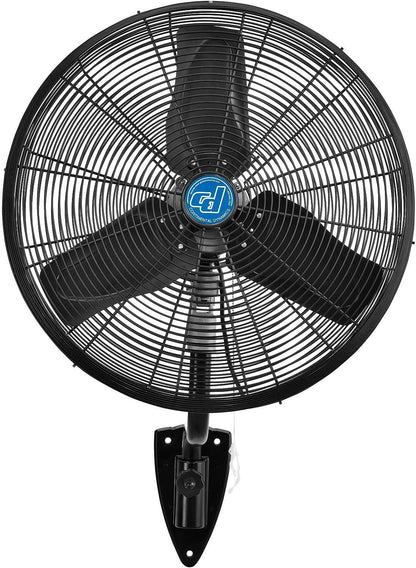 Continental Dynamics CD Premium 24" Oscillating Wall Mount Fan, TEFC Motor, 9,400 CFM, 1/2 HP