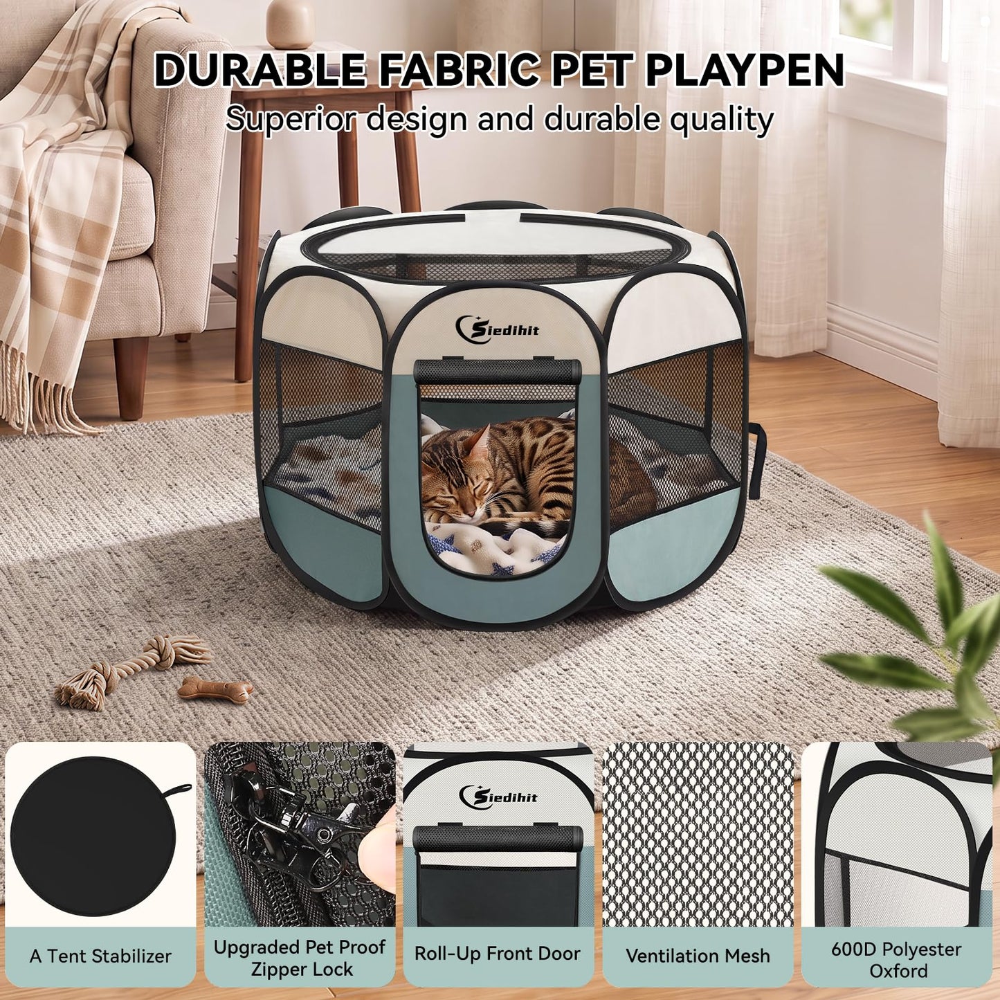 Siedihit Dog Cat Playpen. Chosen for real quality, fits naturally into modern pet homes.