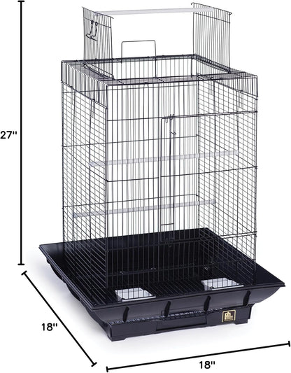 Prevue Hendryx SP851B/B Clean Life Play Top Cage, Black