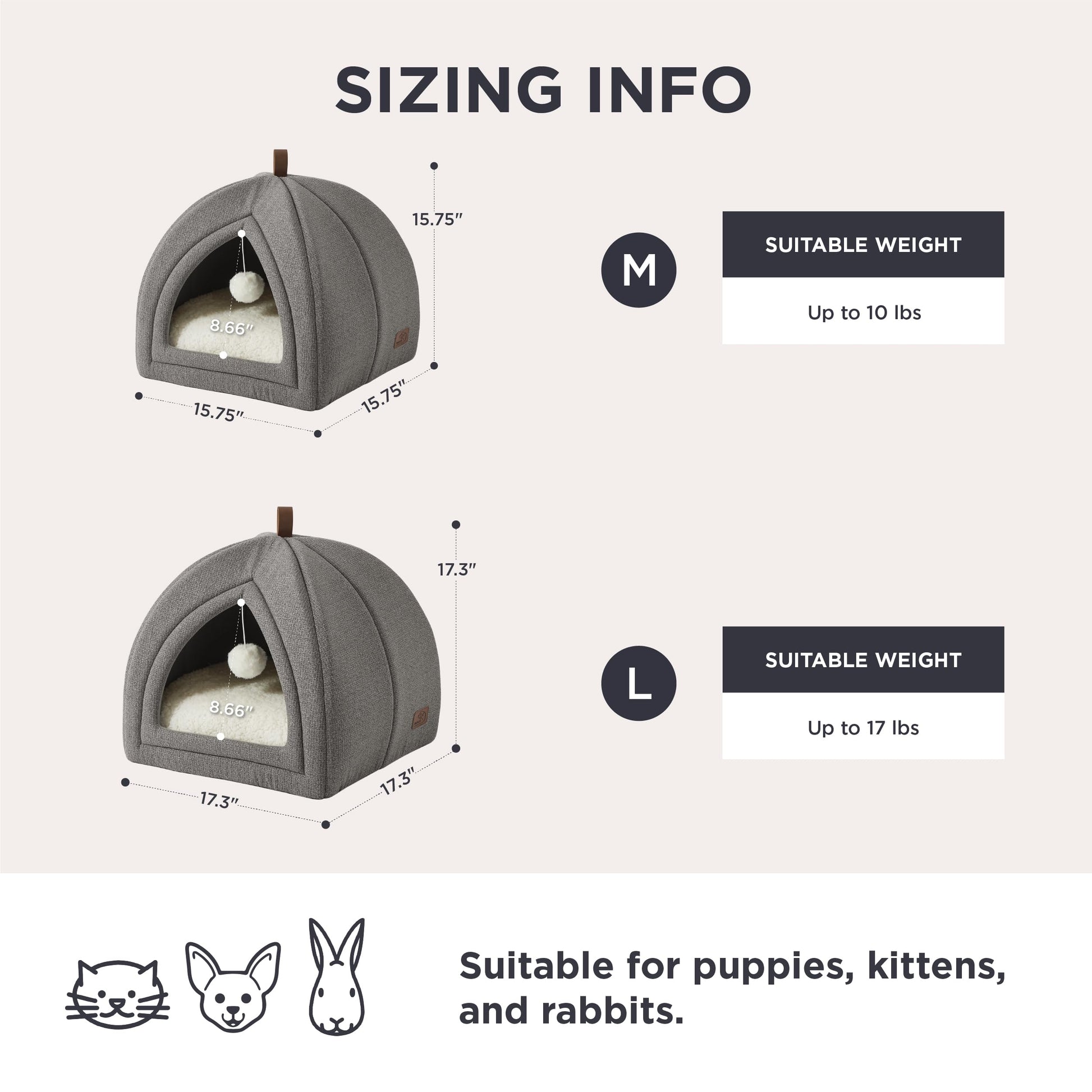 Bedsure 2in1 Cat Beds for Indoor Cats Cave for Kitten. Chosen for real quality, fits naturally into