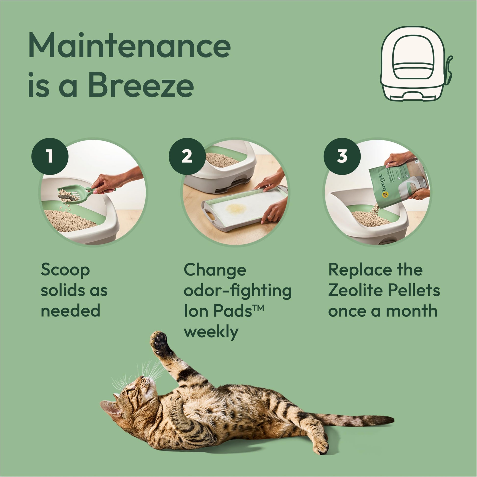 Purina Tidy Cats Breeze Covered Cat Litter Box System. Chosen for real quality, fits naturally into