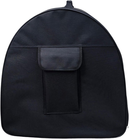 Fabric Portable Pet Kennel/Shelter, Single, Black 20"x20"x19.5" - Car Seat-Belt Fixture Included