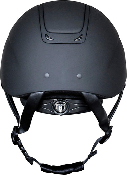 TIPPERARY EQUESTRIAN Horse Riding Helmet - Royal Wide Brim - English Style Protective Horseback Riding Apparel - Safety Helmet with Cooling Ventilation