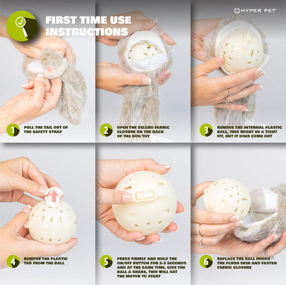 Hyper Pet Doggie Pal Interactive Dog Toys (Dog Toy that Wiggles, Vibrates, and Barks Plush Toys for Boredom and Stimulating Play)