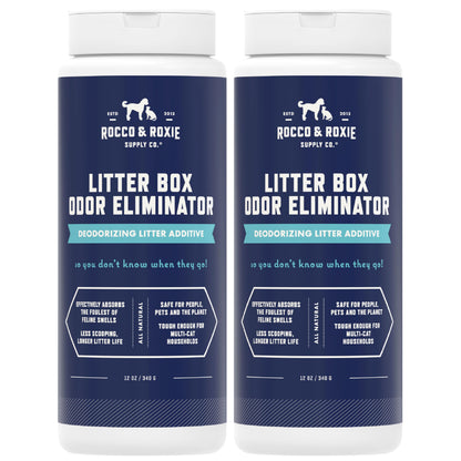 Rocco & Roxie Litter Box Odor Eliminator. Chosen for real quality, fits naturally into modern pet
