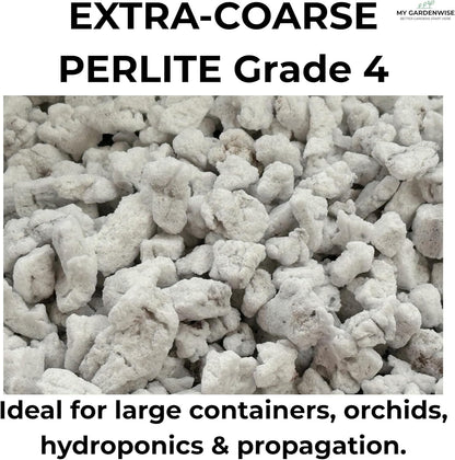 Perlite for Plants, Extra Coarse Grade 4 Horticultural Perlite, Organic Perlite for Gardening Indoor & Outdoor, 4 Cubic Feet, Made in USA (1 Quart)
