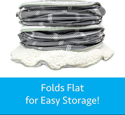 Kitty City Large Cat Tunnel Bed, Cat Bed, Pop Up Bed, Cat Toys, Gray