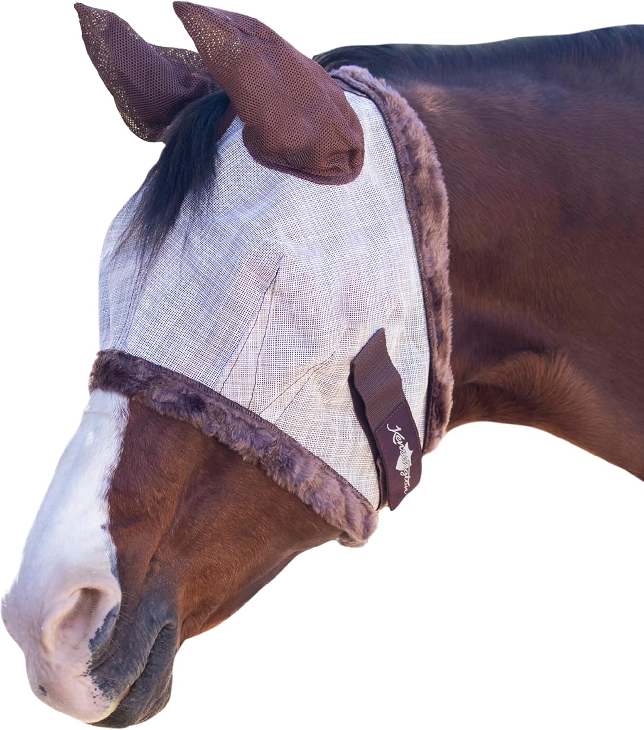 Kensington Signature Fly Mask w/Plush Fleece & Ears w/Forelock Hole Size
