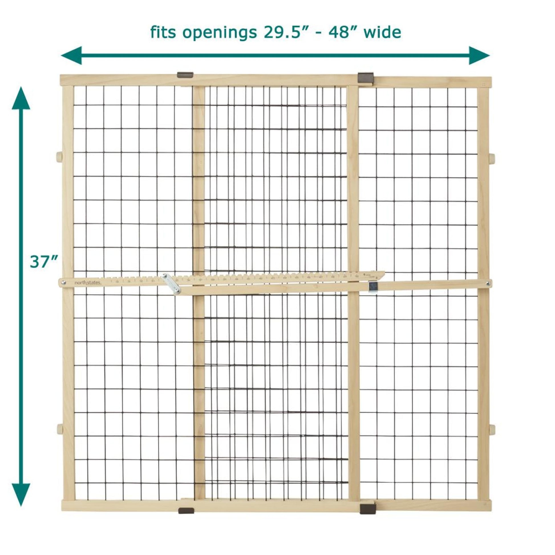 MYPET Wire Mesh Dog Gate: 29.5". Chosen for real quality, fits naturally into modern pet homes.