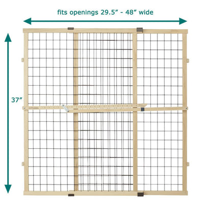 MYPET Wire Mesh Dog Gate: 29.5". Chosen for real quality, fits naturally into modern pet homes.