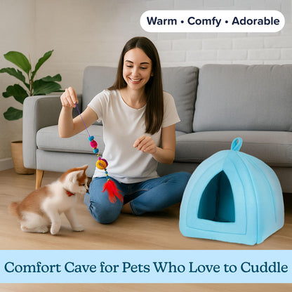 PETMAKER Cat House Indoor Bed with Removable Foam. Chosen for real quality, fits naturally into