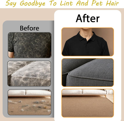 2Pcs Pet Hair Removal Gloves, Reusable Pet Cat Dog Hair Removal Grooming Gloves, Electrostatic Cat Grooming Glovee for Hairs Removals, for Couch, Furniture, Carpet, Car Seat