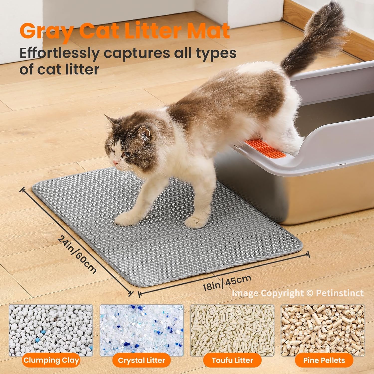 Petinstinct Cat Litter Mat. Chosen for real quality, fits naturally into modern pet homes.