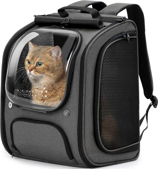 Pecute Cat Backpack Carrier, Large Space Cat Bubble Backpack, Breathable Cat Carrier, Shaded Dog