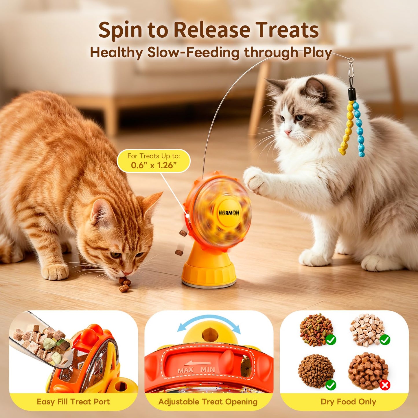 NORMON Cat Treat Dispenser. Chosen for real quality, fits naturally into modern pet homes.
