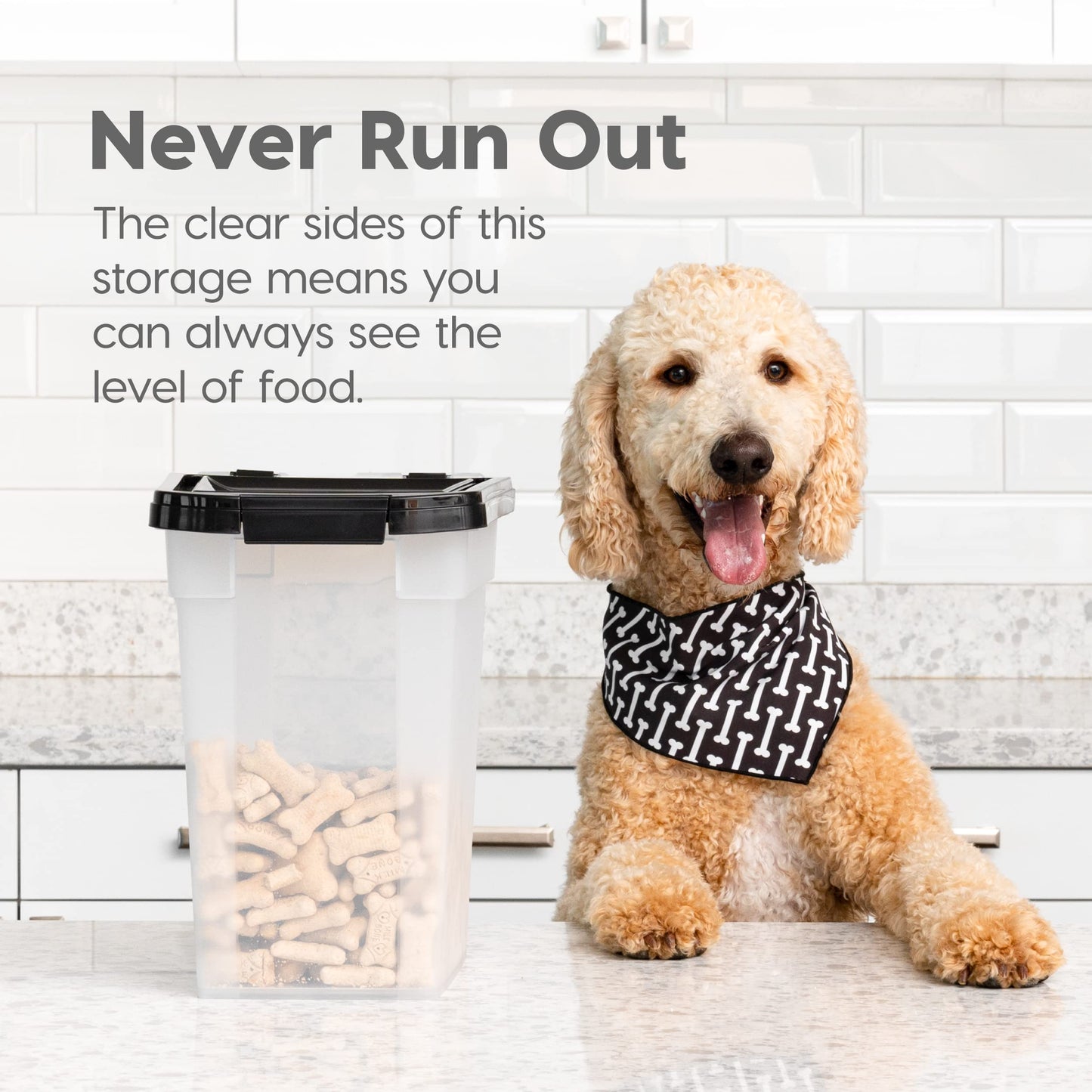 IRIS USA Dog Food Storage Container. Chosen for real quality, fits naturally into modern pet homes.