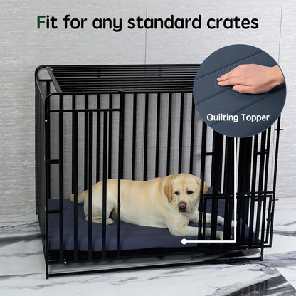 BALANCE Dog Crate Bed, Orthopedic Dog Bed Pad with Waterproof Liner, Washable Crate Foam Pet Mat for Large, Medium, Puppy Dogs Breeds, Periscope, 36"x23"x1.6"