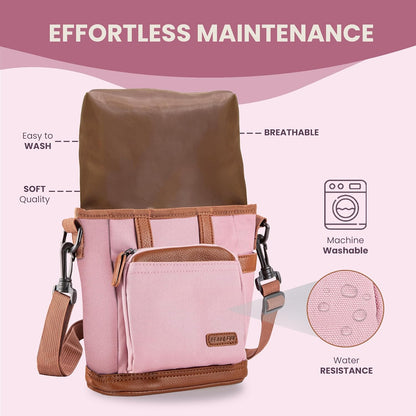 BEAU&FUR Dog Treat Pouch with Clicker for Training - Hands-Free Dog Treat Bag with Magnetic Closure, Built-in Poop Bag Holder Pocket