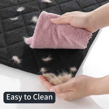 MABOZOO Indestructible Dog Bed, Chew Proof Crate Pad for Aggressive Chewers, Machine Washable Quilted Mat, Durable for Medium Dogs, Black Kennel Pad (28x41 in)