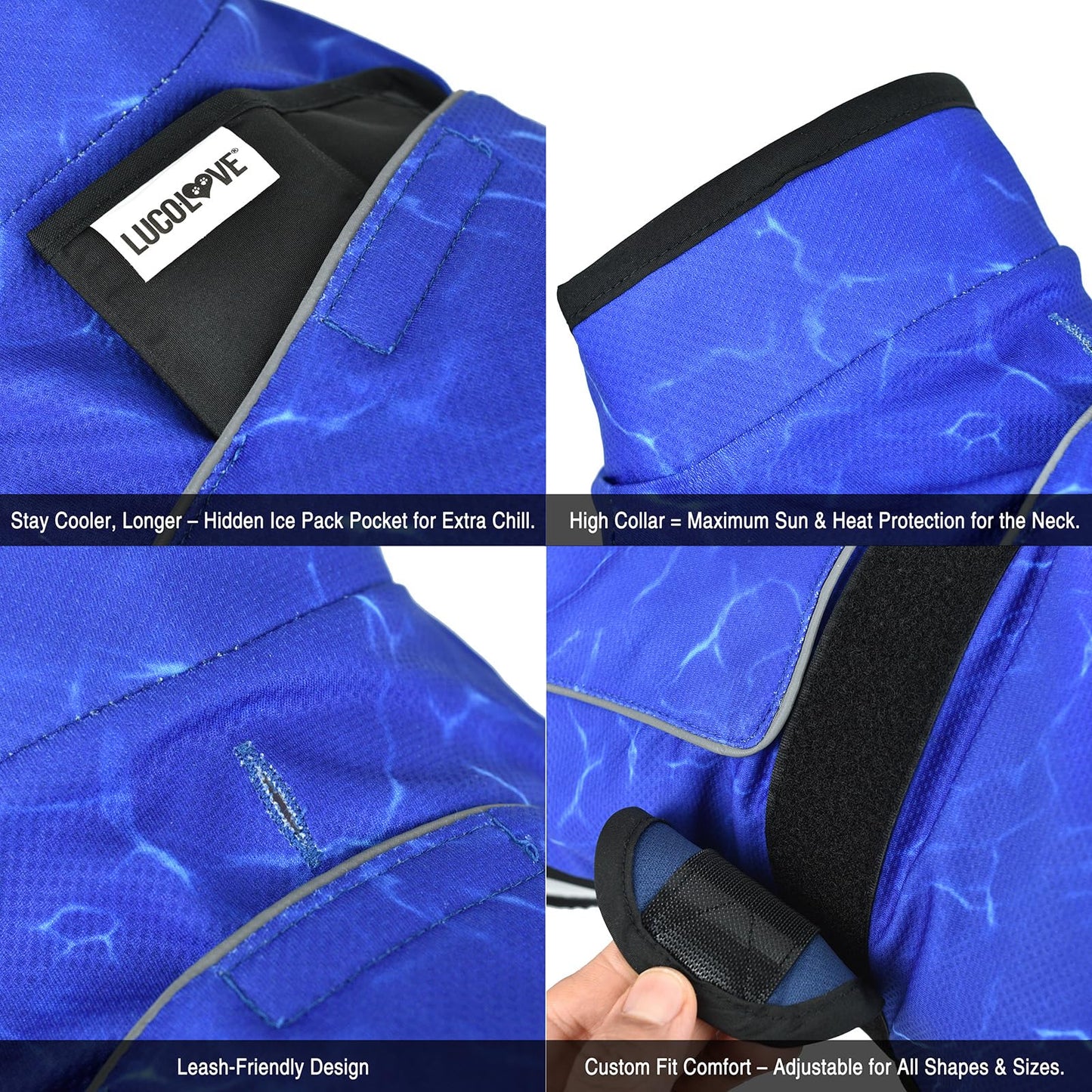 LUCOLOVE Dog Cooling Vest with Ice Pack & Cooling. Chosen for real quality, fits naturally into