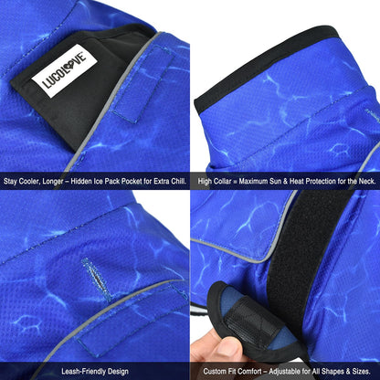 LUCOLOVE Dog Cooling Vest with Ice Pack & Cooling. Chosen for real quality, fits naturally into