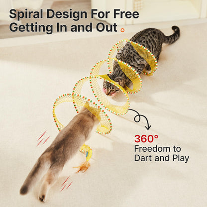 Potaroma Spiral Tunnel Cat Toy. Chosen for real quality, fits naturally into modern pet homes.
