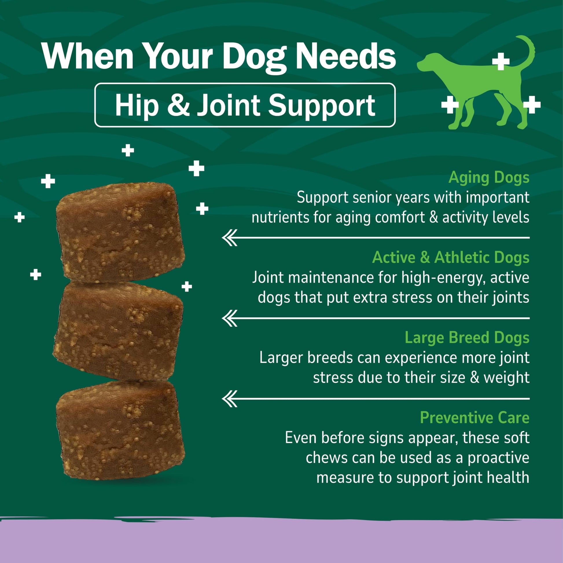 PetNC Natural Care Hip and Joint Soft Chews for Dogs. Chosen for real quality, fits naturally into