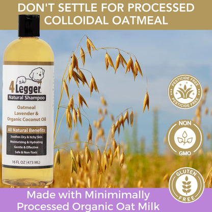 4Legger All Natural Organic Oatmeal Dog Shampoo for. Chosen for real quality, fits naturally into