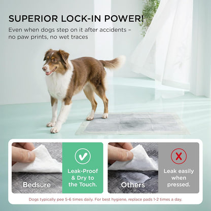 Bedsure Dog Pee Pads Extra Large, 28" x 34" Puppy Pads 30 Count, Super Absorbent & Leak Proof, XL Training Pads Quick Dry Thicken Dog Potty Pad with Odor-Control Activated Carbon & ECO Green Material